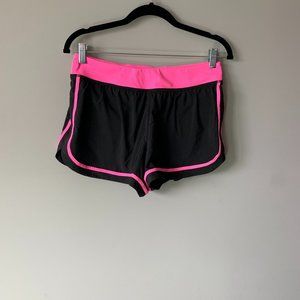 Victoria Secret Shorts - Hot Pink & Black - Spandex Lining - Sexy & Sporty!